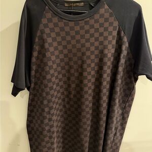 Louis Vuitton T-Shirt Short Sleeve S Damier Pattern